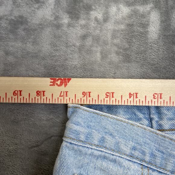 Vintage H.I.S. 90s Y2K Straight Jeans Men's Size 36x30 Light Blue Denim - Picture 7 of 10